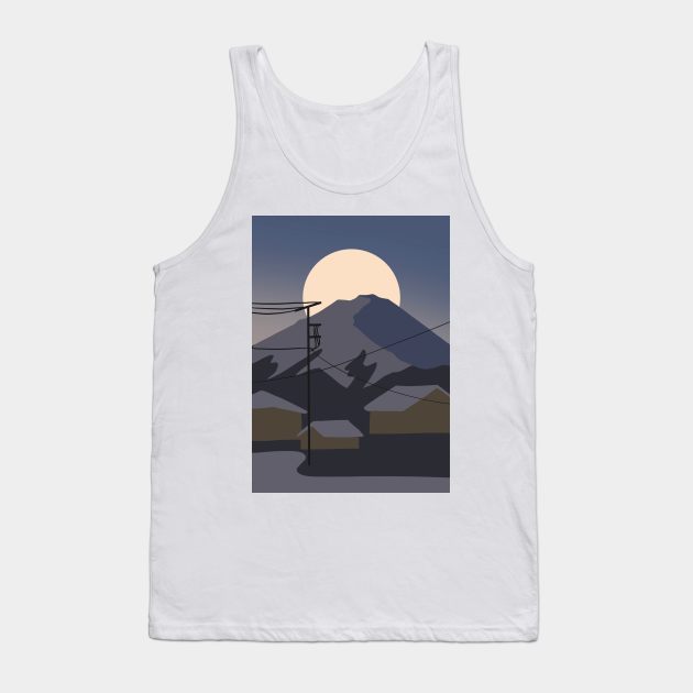 mountain minimalist Tank Top by Mousely 